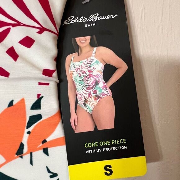 NWT Eddie Bauer One Piece Swimsuit Women’s Small Shelf Bra Adjustable Straps New - Picture 8 of 16